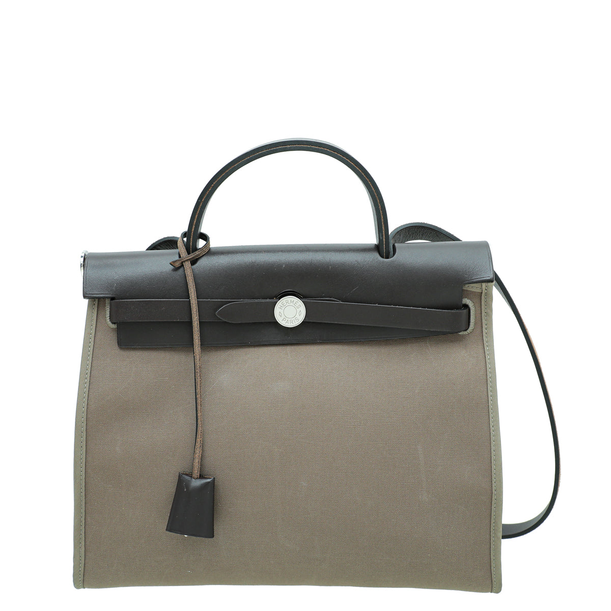 Hermes Bicolor Herbag Vache Hunter Toile PM Bag-Hermes-THE CLOSET