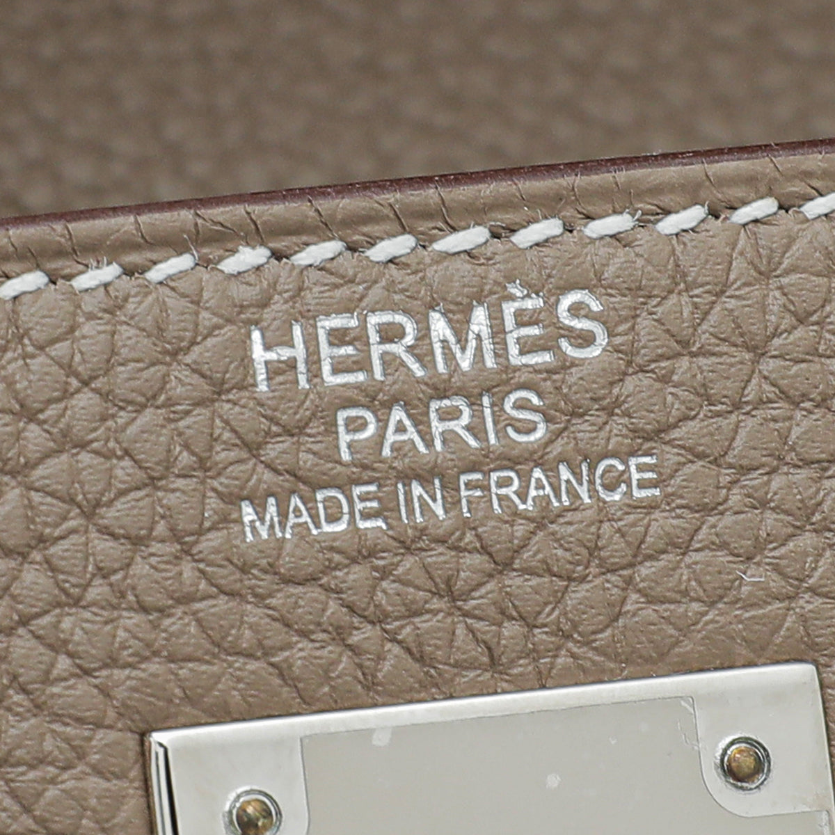 Hermes Etoupe Retourne Kelly 32 Bag