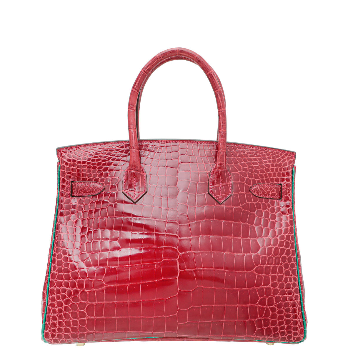 Hermes Bicolor Porosus Crocodile Horseshoe Birkin 30 Bag-Hermes-THE CLOSET