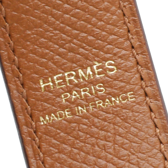 Hermes 110cm Tressage Cuir Chevron 25mm Bag Strap