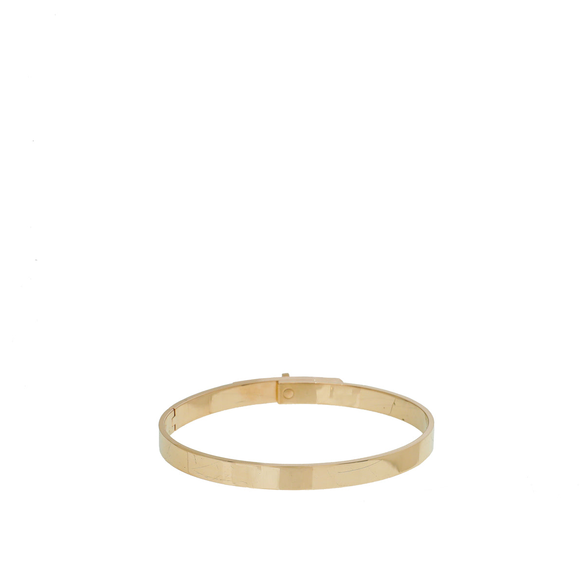 Hermes 18K Rose Gold Diamond Kelly Small Model Bracelet-Hermes-THE CLOSET