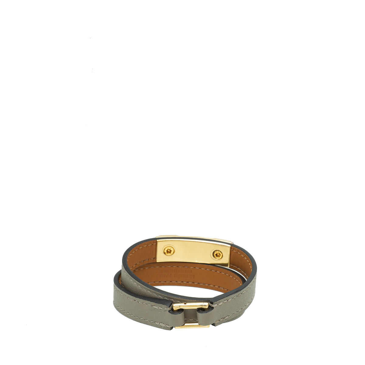 Hermes Etoupe Rivale Double Tour Bracelet-Hermes-THE CLOSET
