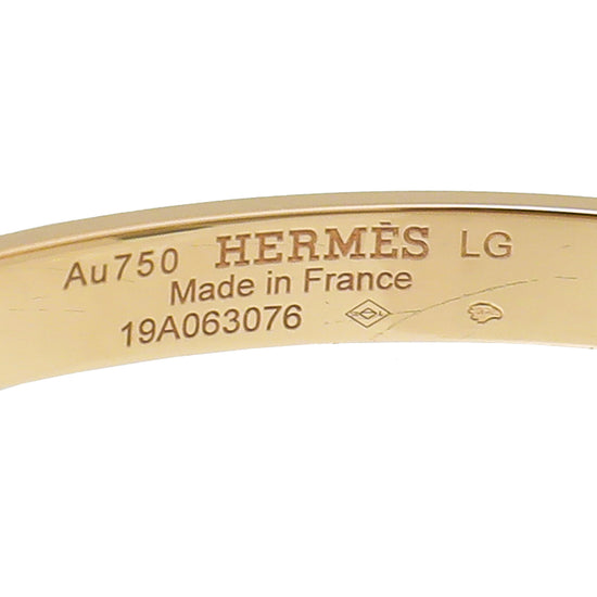 Hermes 18K Rose Gold Collier de Chien Small Model Bracelet