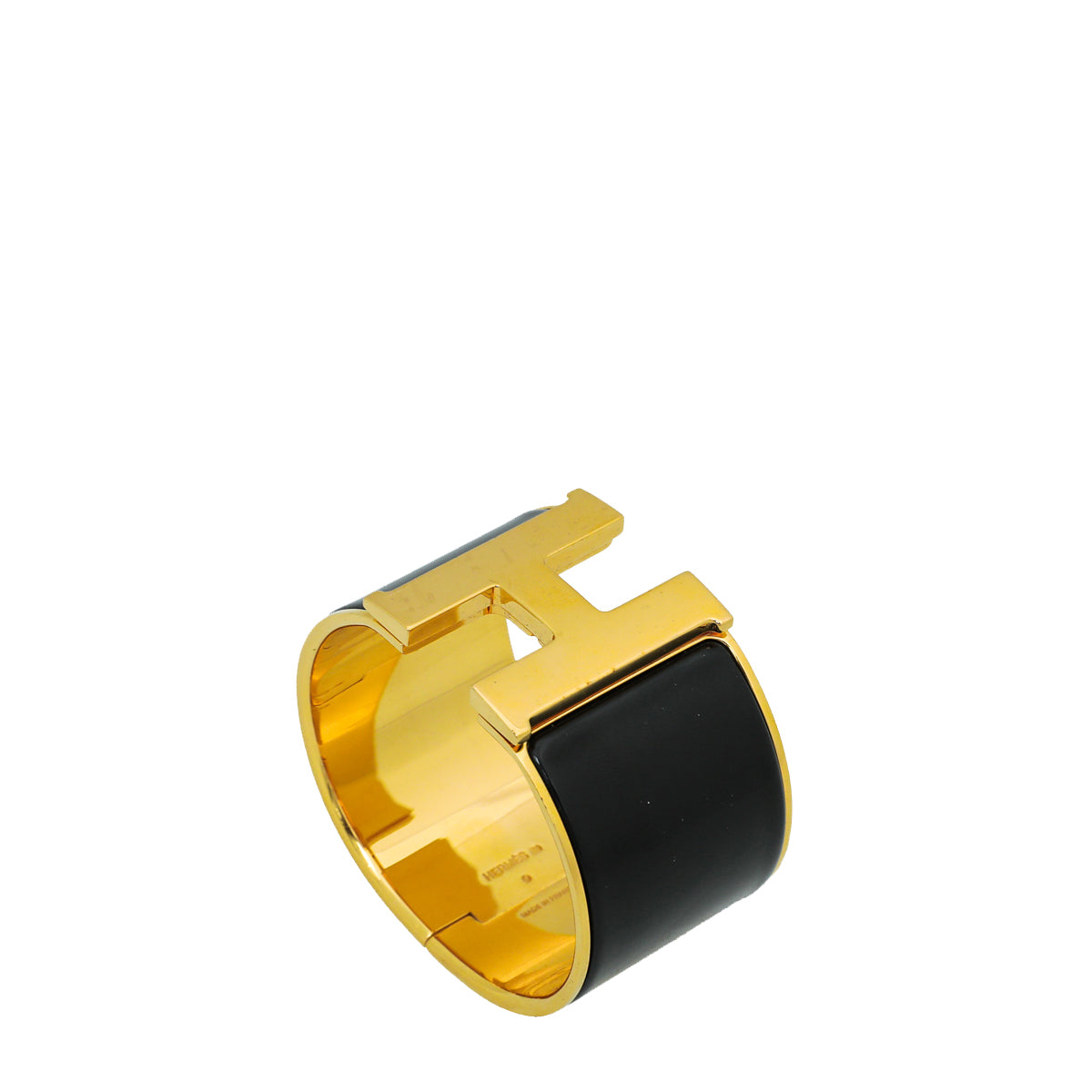 Hermes Noir Clic H XL Wide GM Bracelet