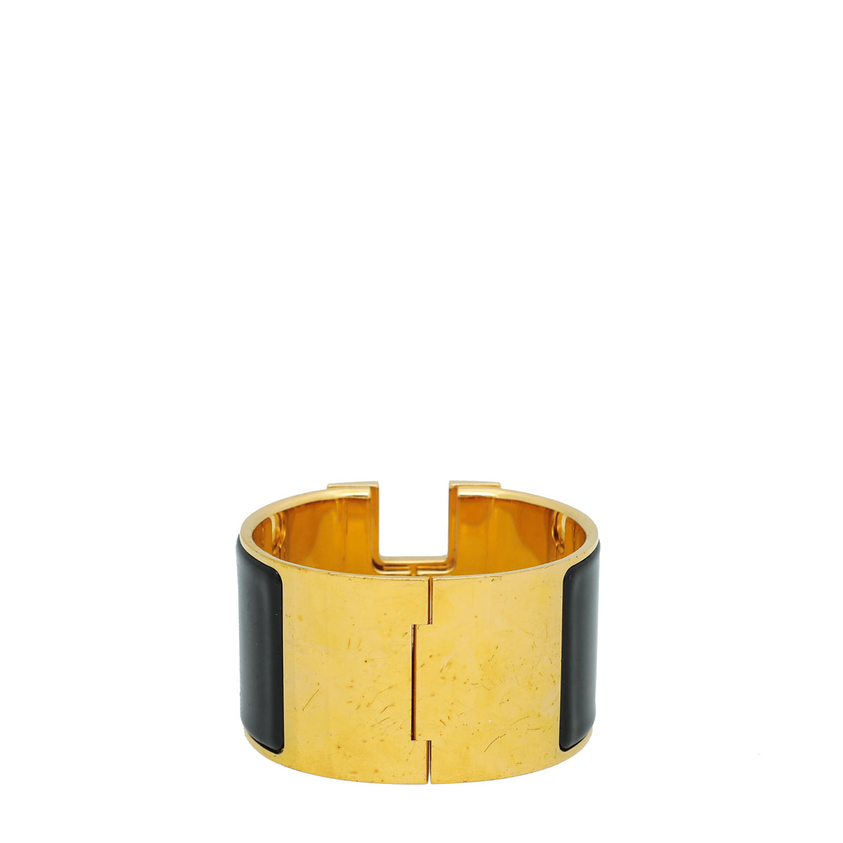 Hermes Noir Clic H XL Wide GM Bracelet