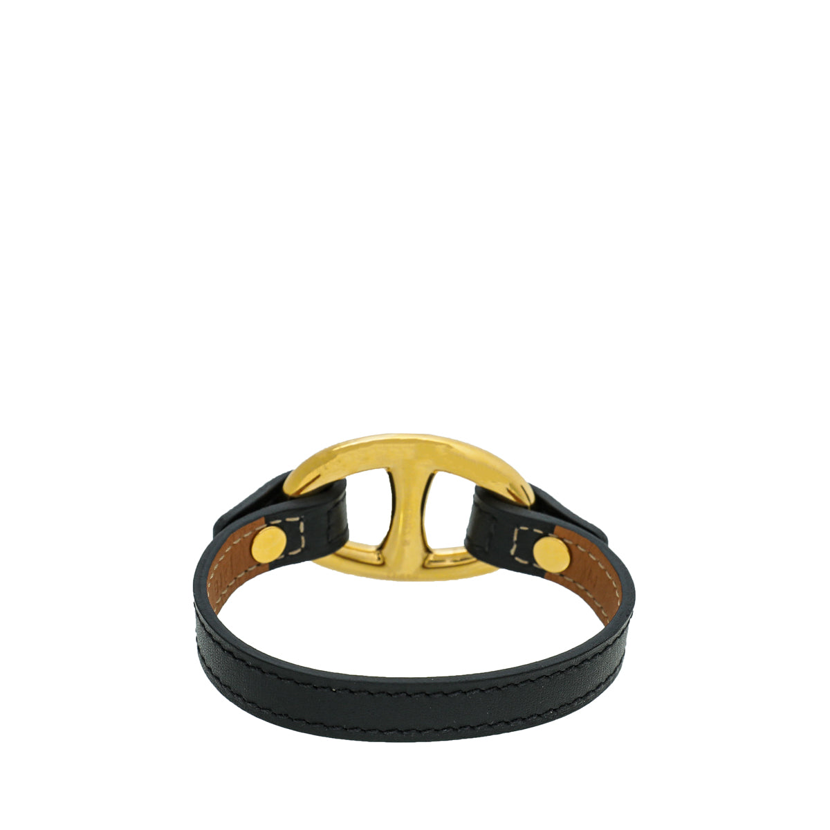 Hermes Black Granville Leather Bracelet-Hermes-THE CLOSET