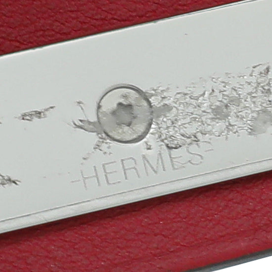 Hermes Rose Jaipur Vermillion Imprevisible Reversible PM Bracelet