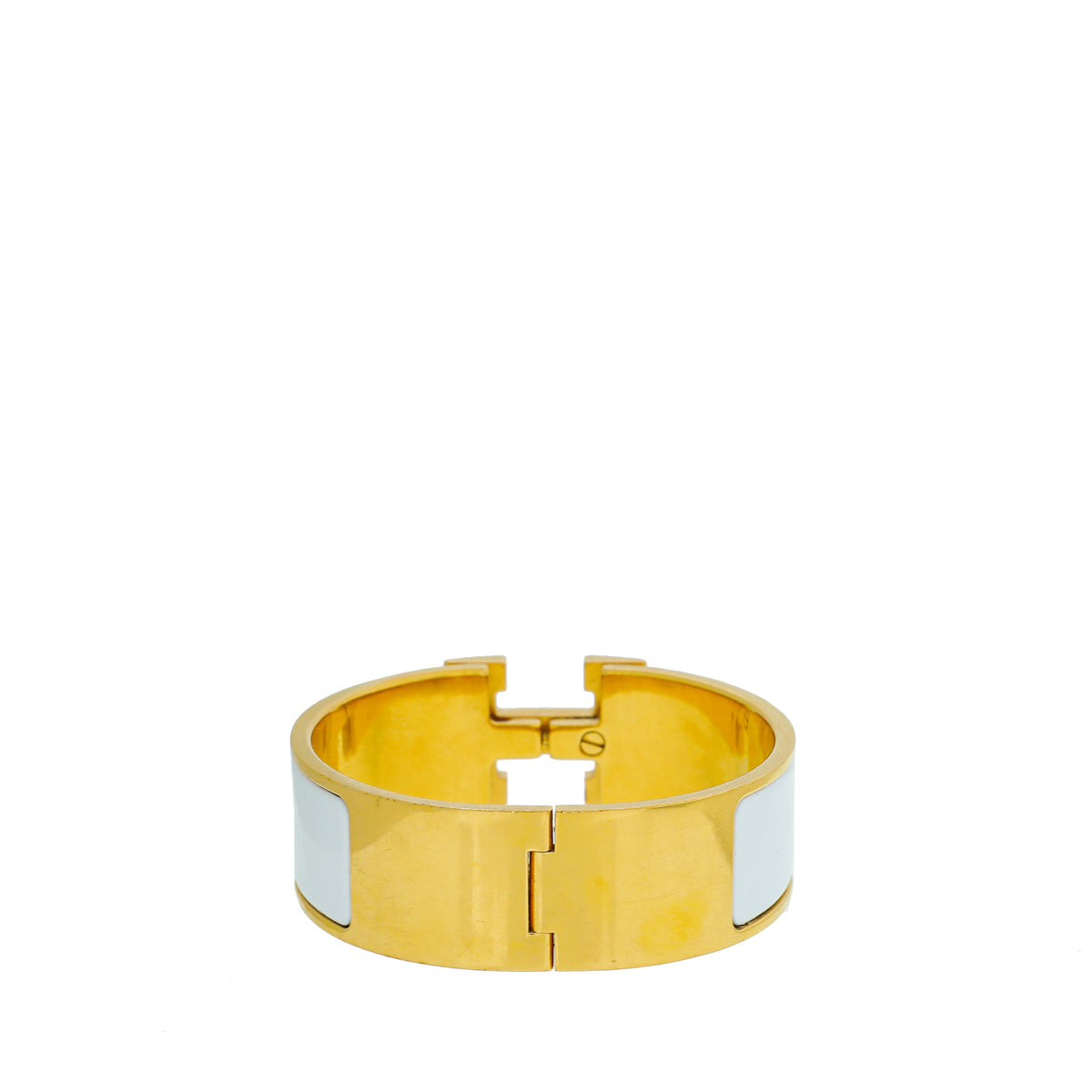 Hermes Blanc Clic Clac PM Bracelet-Hermes-THE CLOSET