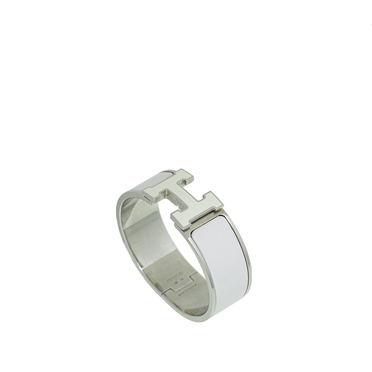 Hermes Blanc Clic Clac Pm Bracelet-Hermes-THE CLOSET