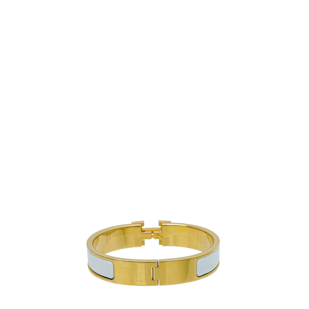 Hermes Blanc Clic H PM Bracelet-Hermes-THE CLOSET