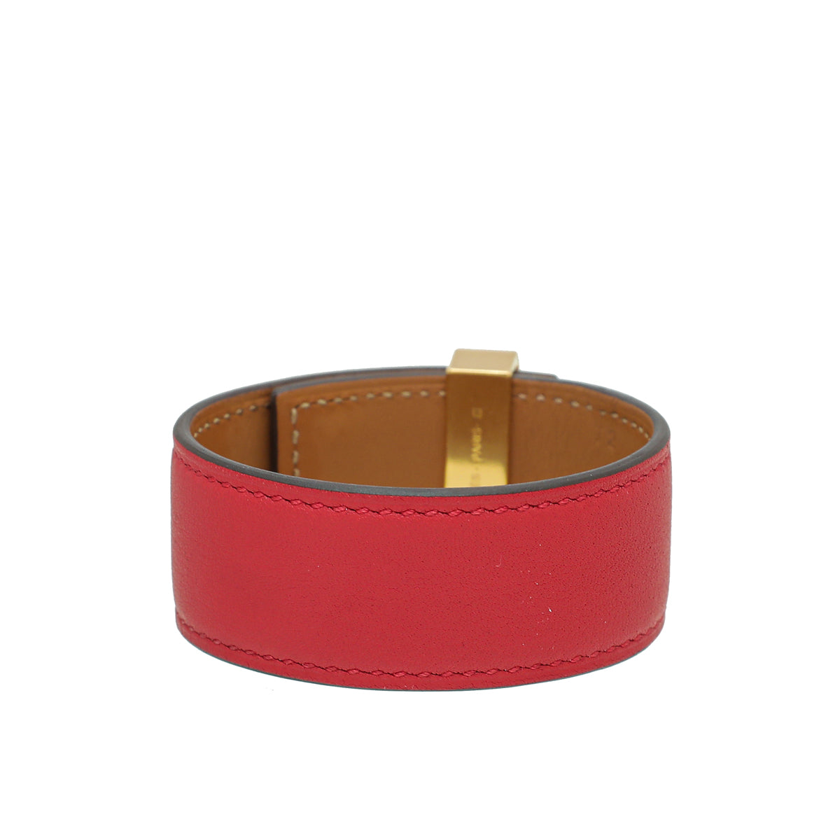 Hermes Rouge De Coeur Swift Collier de Chien 24 Bracelet-Hermes-THE CLOSET