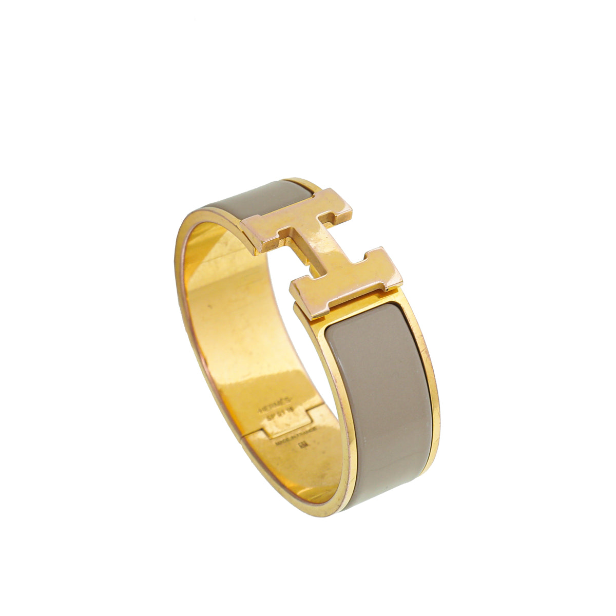 Hermes Marron Glacé Clic Clac H Bracelet-Hermes-THE CLOSET