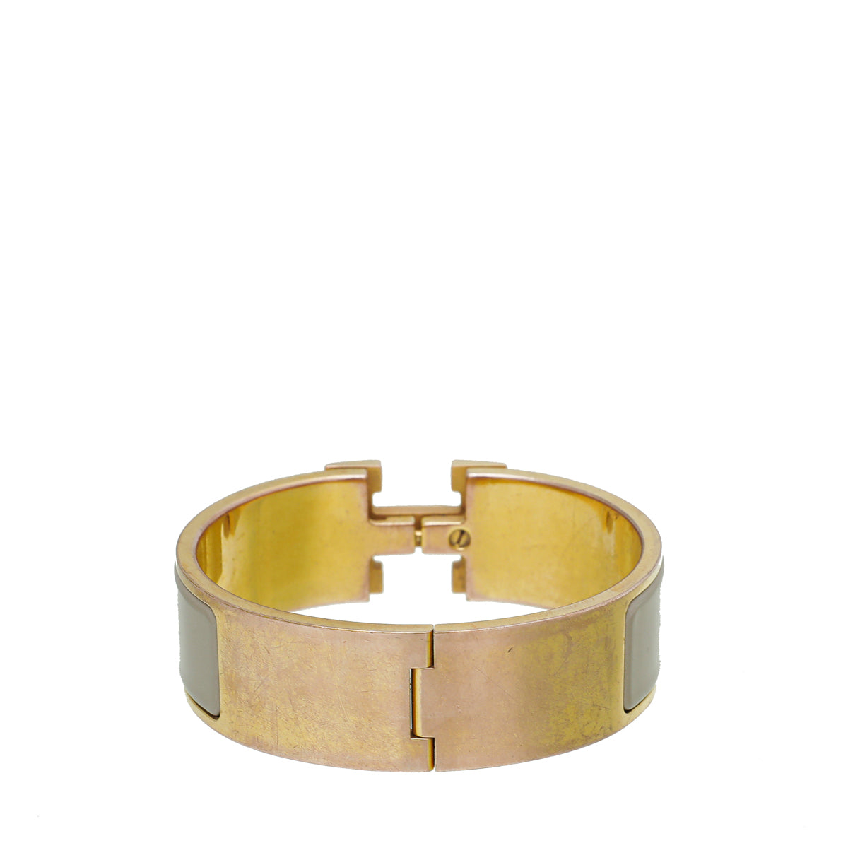Hermes Marron Glacé Clic Clac H Bracelet-Hermes-THE CLOSET