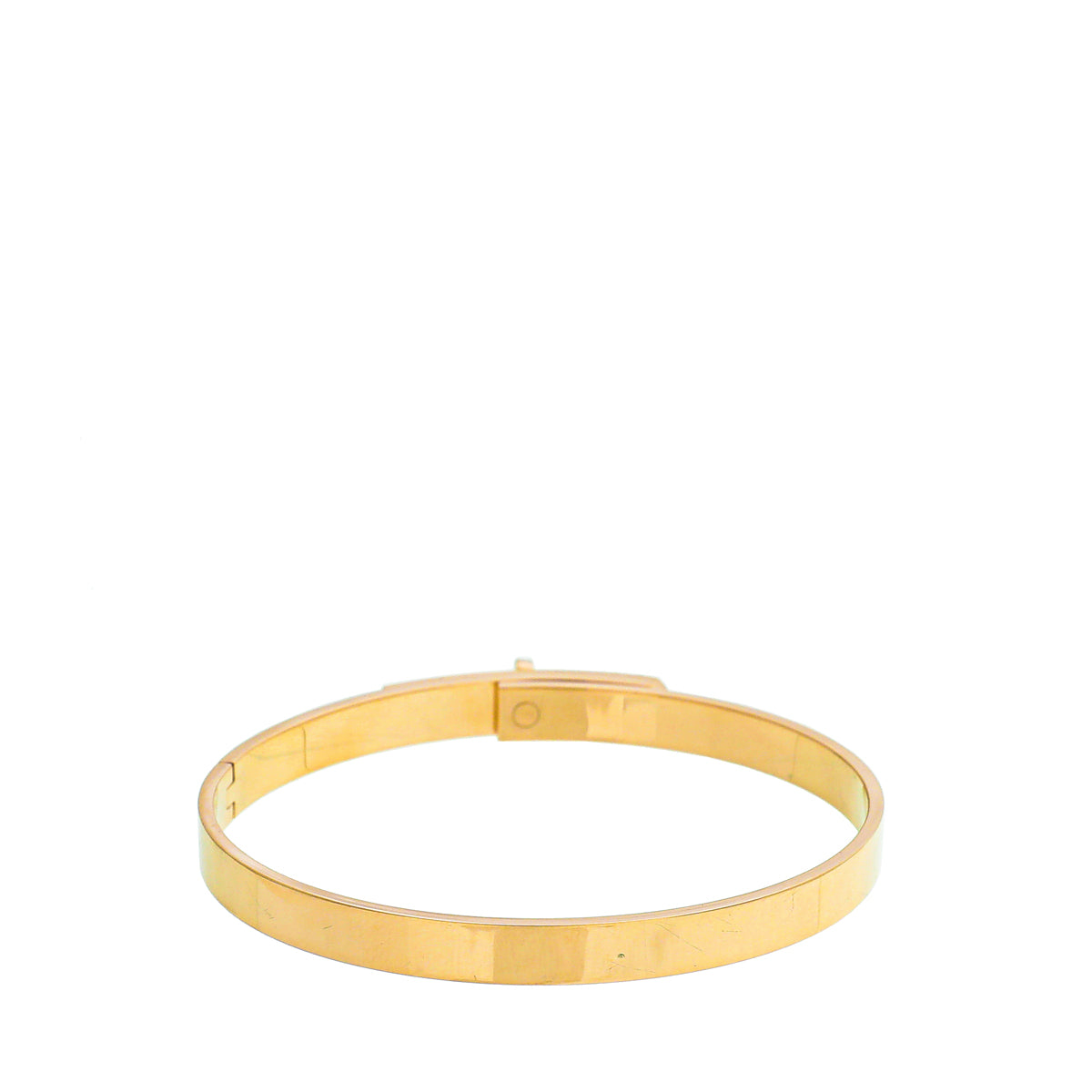 Hermes 18K Rose Gold Diamond Kelly Small Model Bracelet-Hermes-THE CLOSET