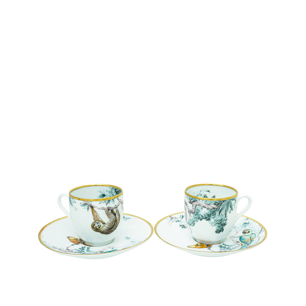 Hermes Carnets d'Equateur Porcelain Coffee Cup and Saucer
