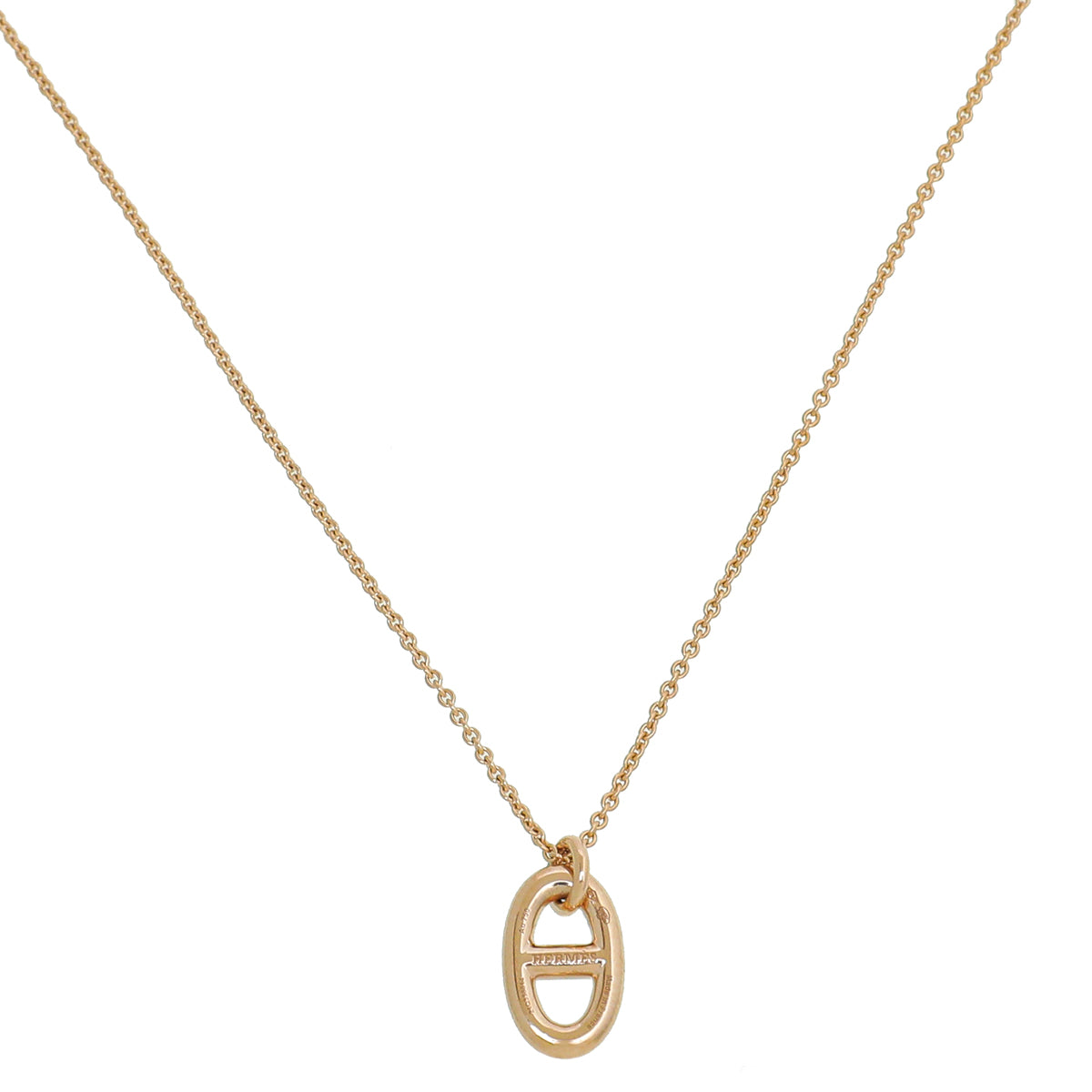 Hermes 18K Rose Gold Farandole Pendant Necklace Small-Hermes-THE CLOSET
