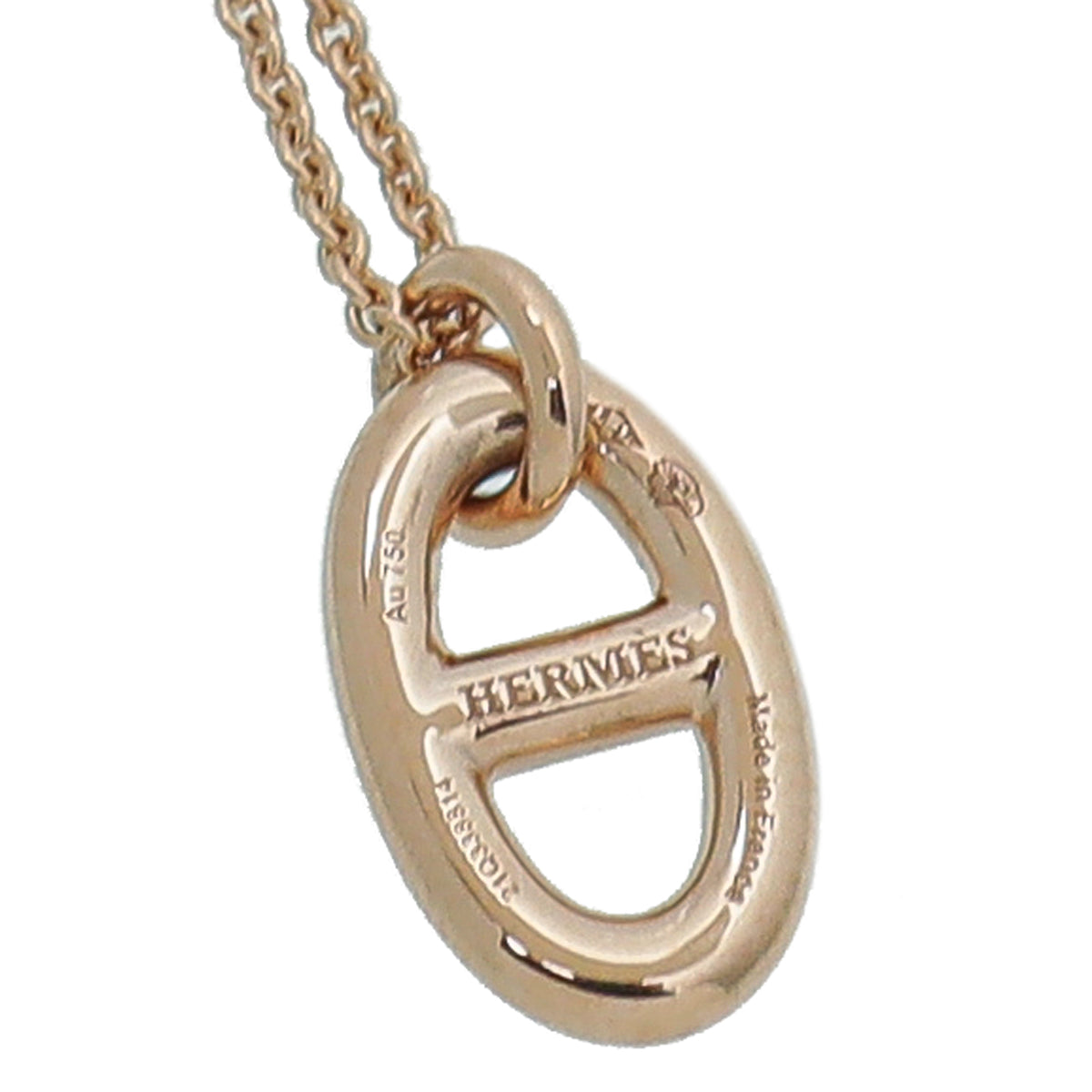 Hermes 18K Rose Gold Farandole Pendant Necklace Small-Hermes-THE CLOSET