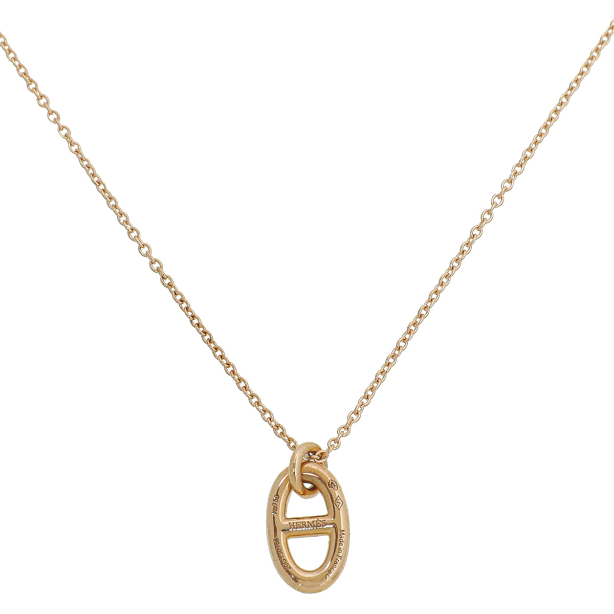 Hermes 18K Rose Gold Farandole Pendant Necklace Small-Hermes-THE CLOSET