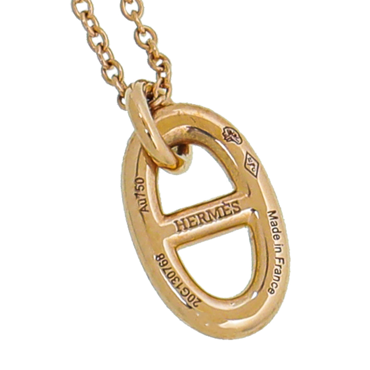 Hermes 18K Rose Gold Farandole Pendant Necklace Small-Hermes-THE CLOSET