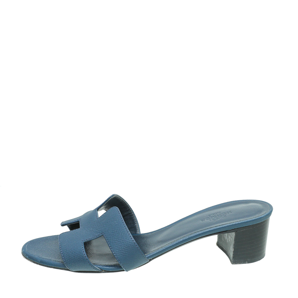 Hermes Navy Blue Epsom Oasis Sandal 36.5