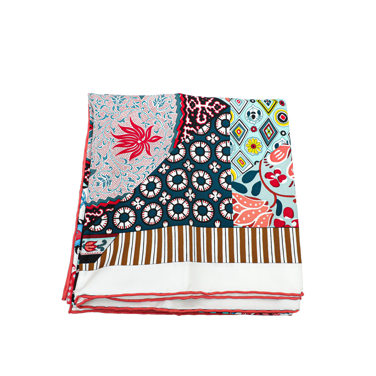 Hermes Tricolor Boucles Et Galons Du Tsar Wash Scarf-Hermes-THE CLOSET