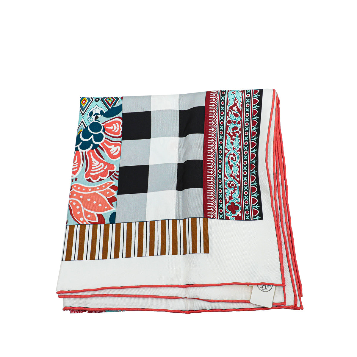 Hermes Tricolor Boucles Et Galons Du Tsar Wash Scarf-Hermes-THE CLOSET