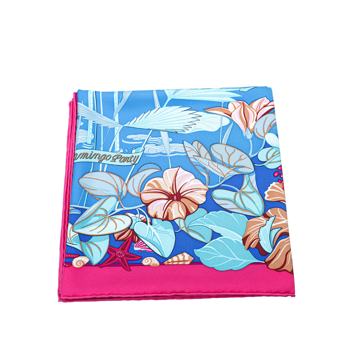 Load image into Gallery viewer, Hermes Multicolor Flamingo Party Silk Scarf
