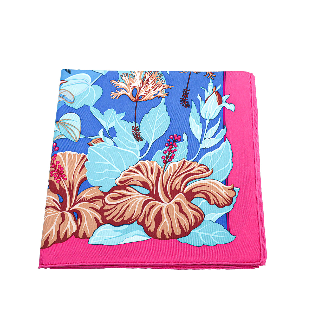 Hermes Multicolor Flamingo Party Silk Scarf-Hermes-THE CLOSET