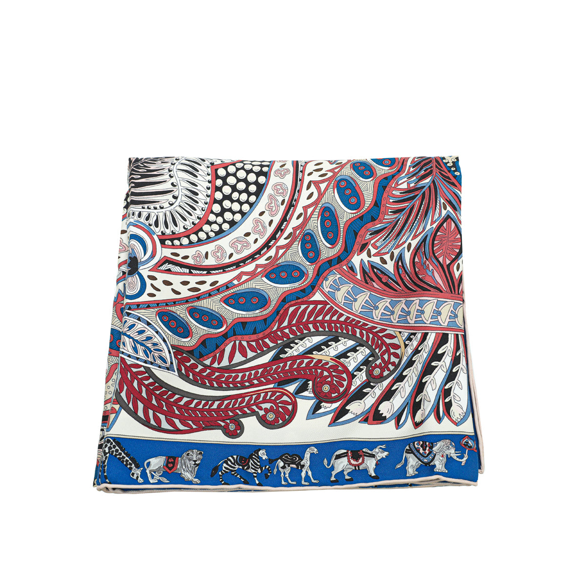 Hermes Tricolor Jardin De La Maharani Silk Scarf-Hermes-THE CLOSET