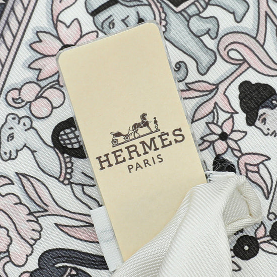Hermes Tricolor Chasse En Inde Silk Scarf