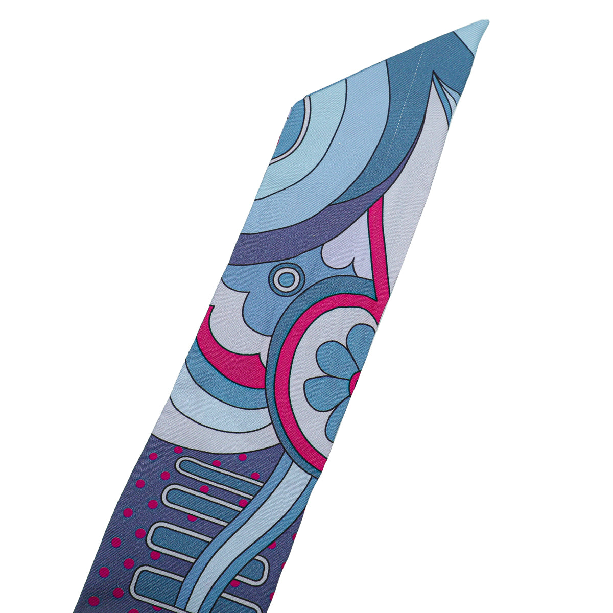 Hermes Bicolor Faubourg Rainbow Silk Twilly-Hermes-THE CLOSET