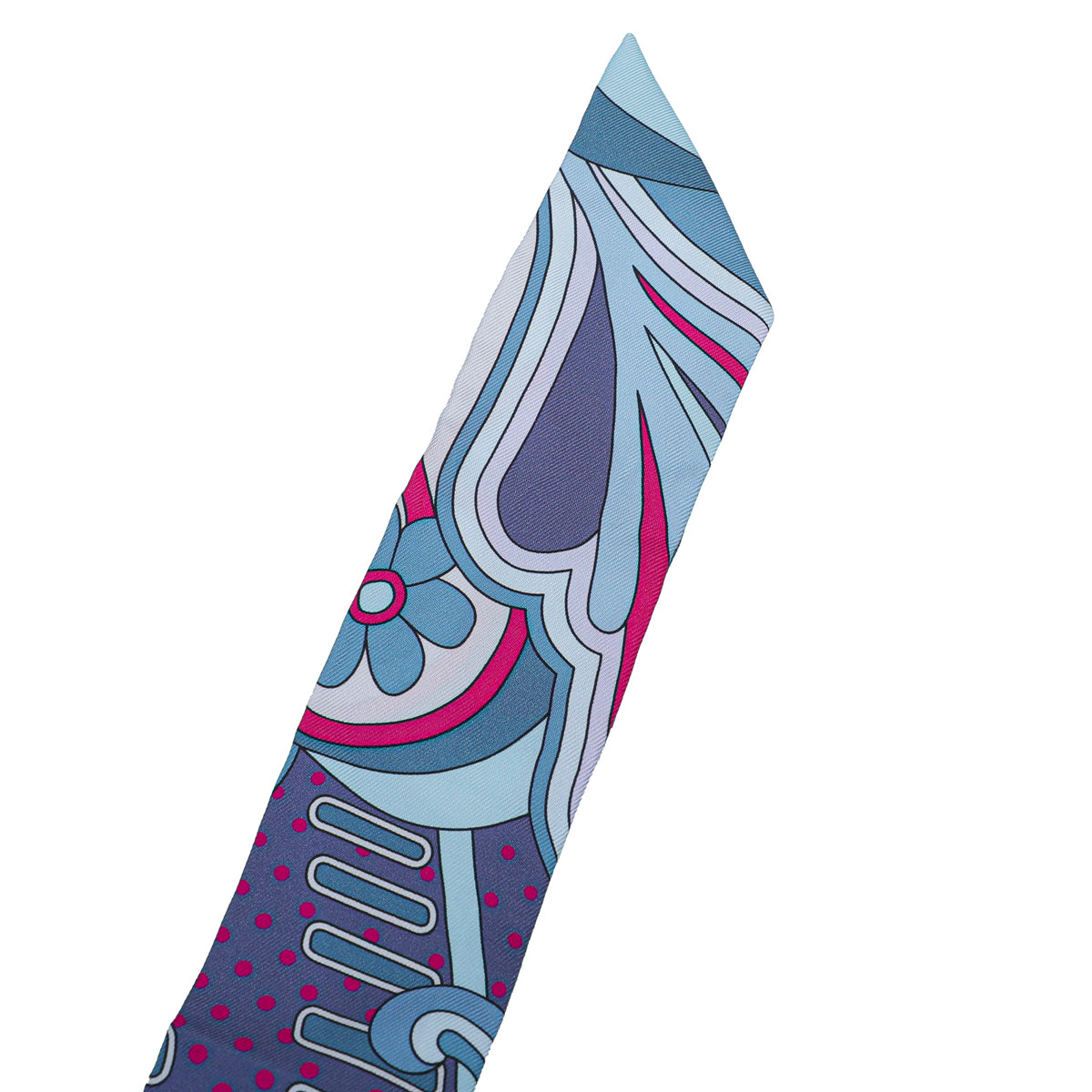 Hermes Bicolor Faubourg Rainbow Silk Twilly-Hermes-THE CLOSET