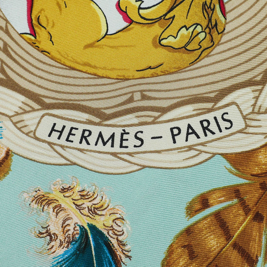 Hermes Multicolor Easter Egg Chicks La Couvee D'Hermes Scarf