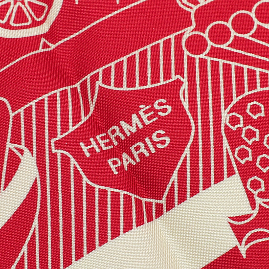 Hermes Bicolor La Patisserie Francai Silk 90 Scarf