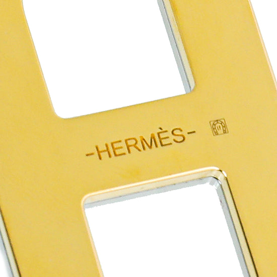 Hermes Two Tone Chaine D'Ancre Recto Verso Scarf Ring