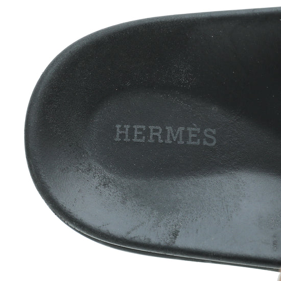 Load image into Gallery viewer, Hermes Noir Chypre Men&amp;#39;s Sandal 42.5
