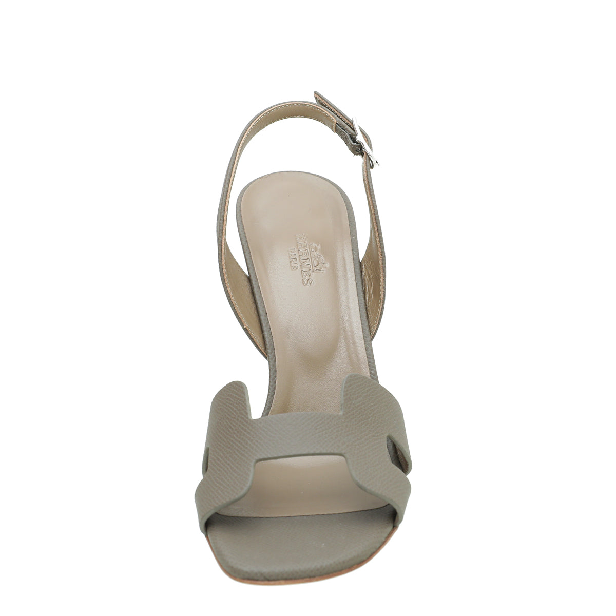 Hermes Gris Etain Premiere 105 Sandals 38-Hermes-THE CLOSET