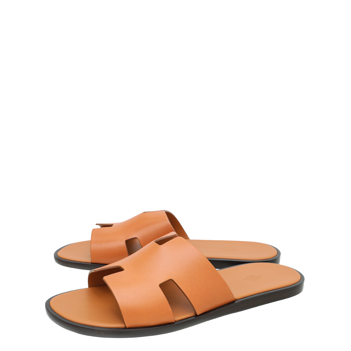 Hermes Marron Glaise Boarded Goatskin Izmir Sandals 47-Hermes-THE CLOSET