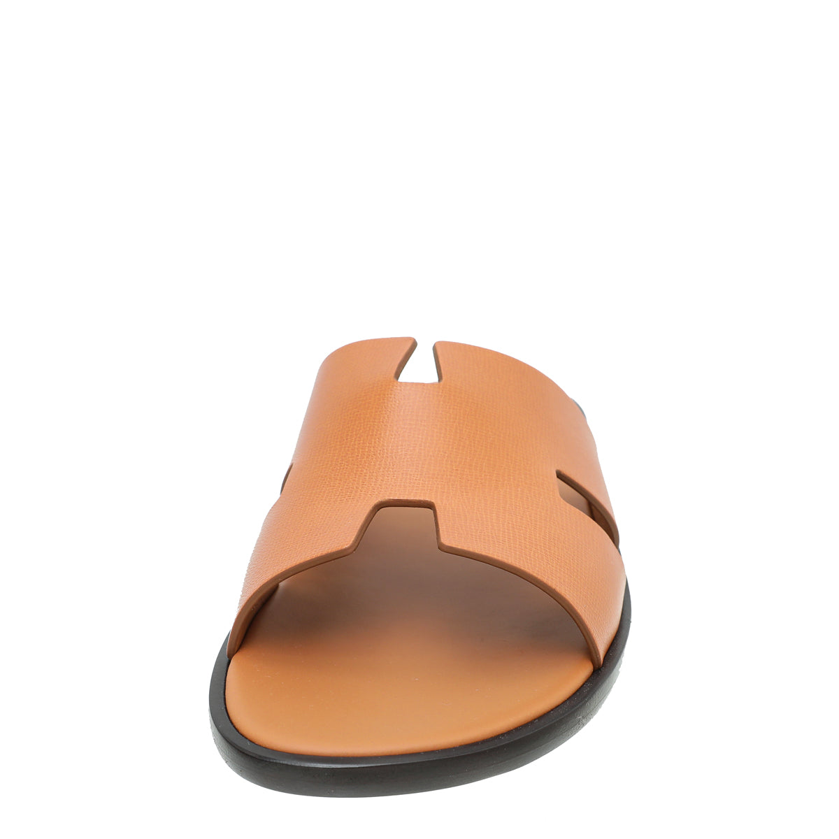 Hermes Marron Glaise Boarded Goatskin Izmir Sandals 47-Hermes-THE CLOSET