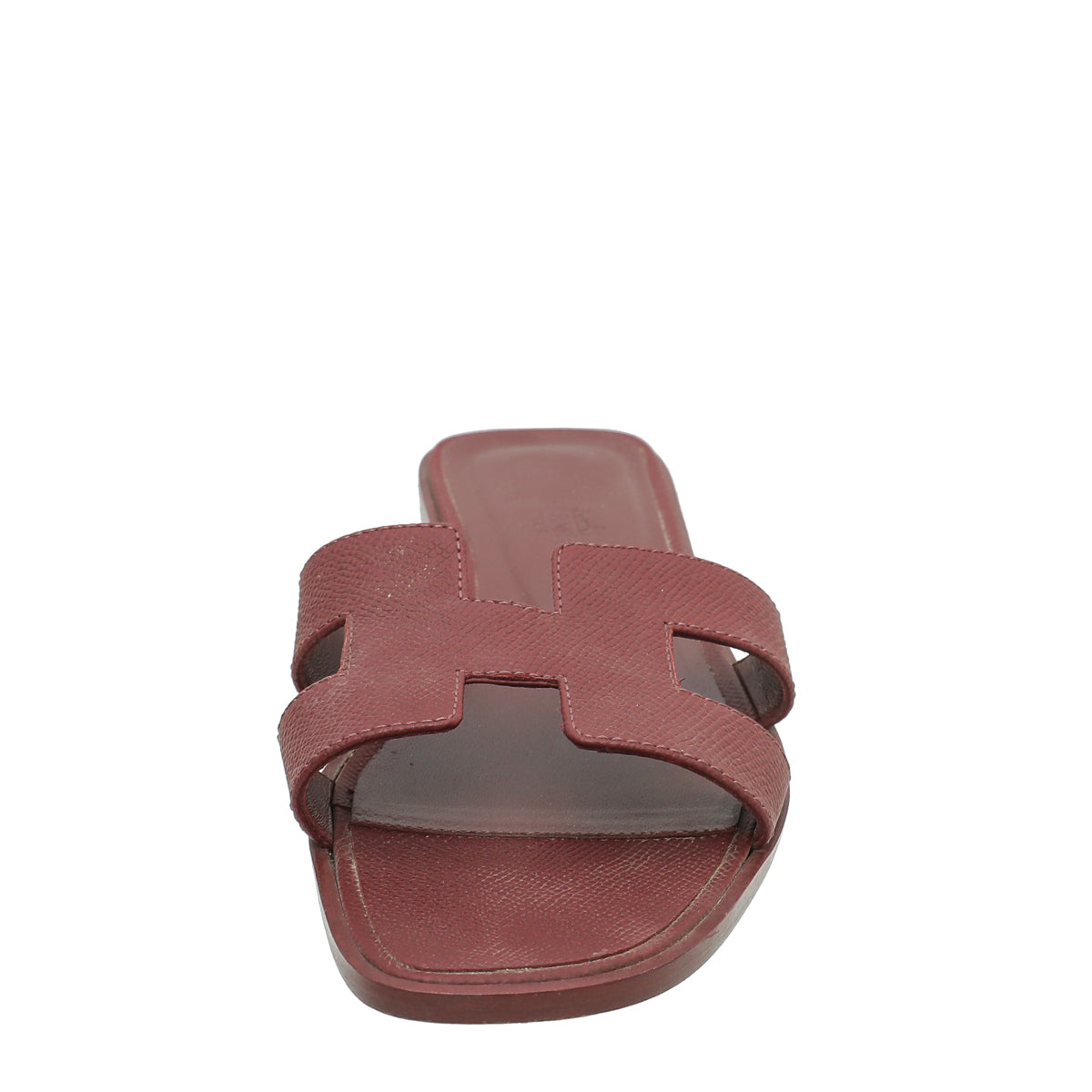 Hermes Bordeaux Oran Sandal 40-Hermes-THE CLOSET