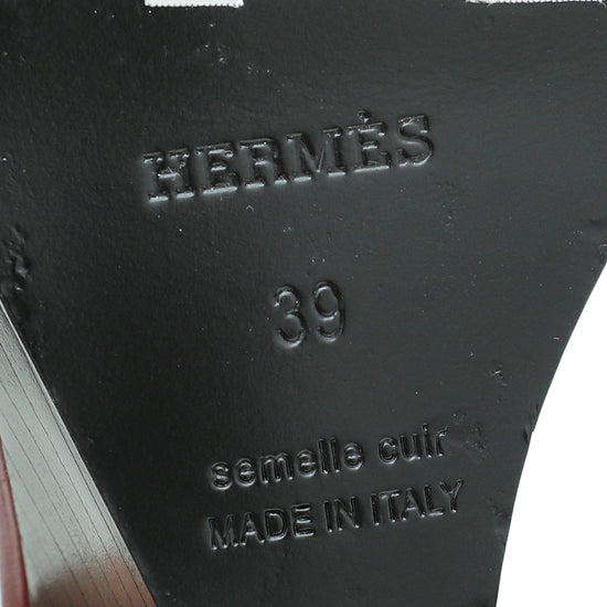 Hermes Rouge H Legend Sandal 39