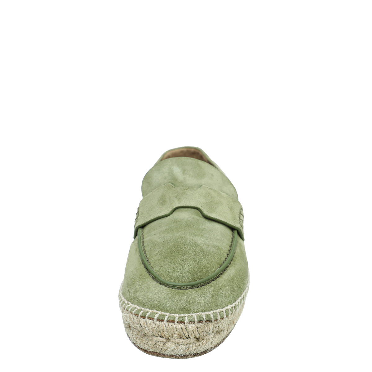 Hermes Vert Sauge Suede Goatskin Trip Espadrille 35-Hermes-THE CLOSET