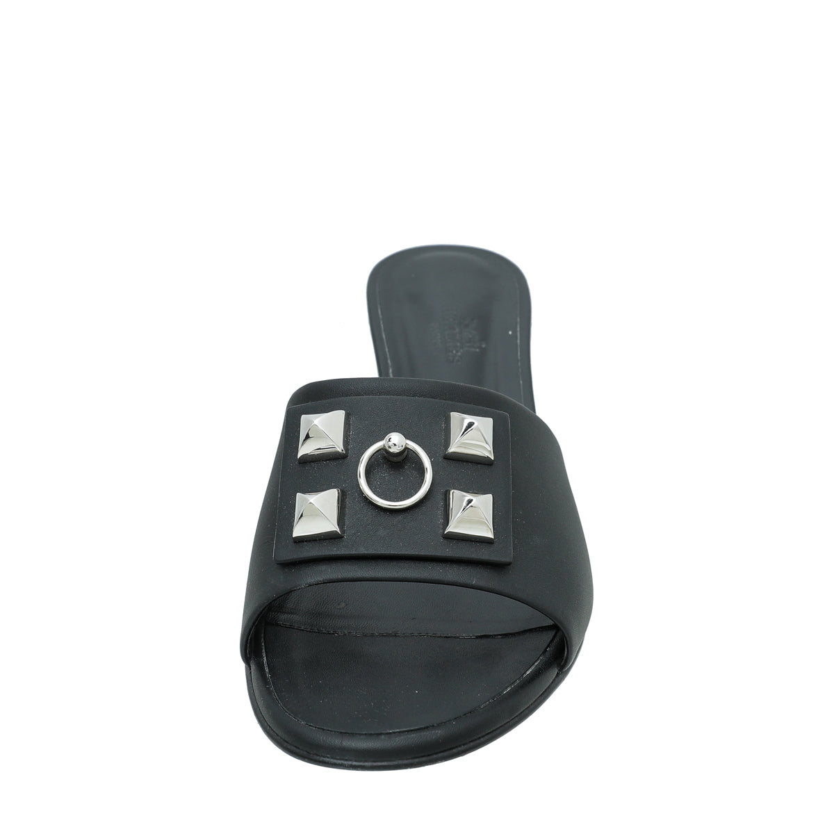 Hermes Noir Dreamy Sandal 38.5-Hermes-THE CLOSET