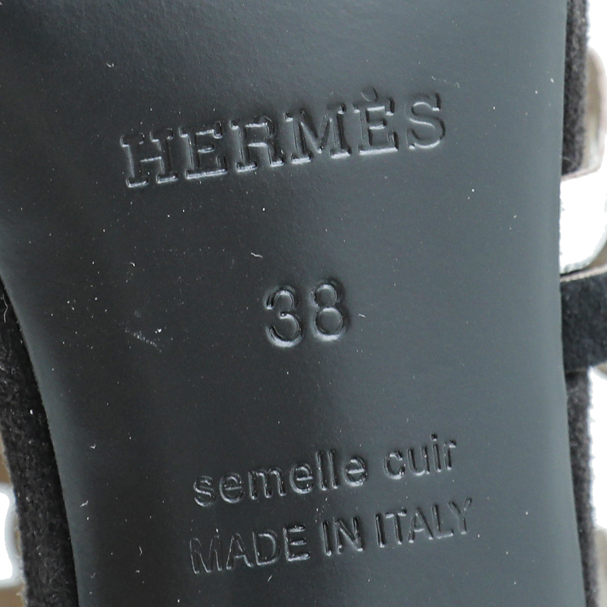 Hermes Bicolor Chaine D'ancre Romy Sandals 38