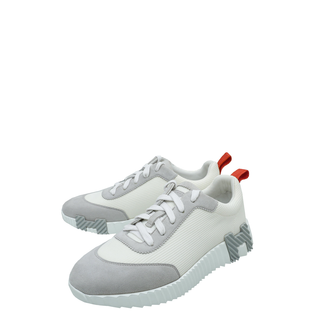 Hermes Bicolor Bouncing Mesh Suede Goatskin Sneaker 37.5-Hermes-THE CLOSET