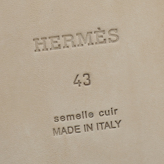 Hermes Blanc Izmir Sandal 43