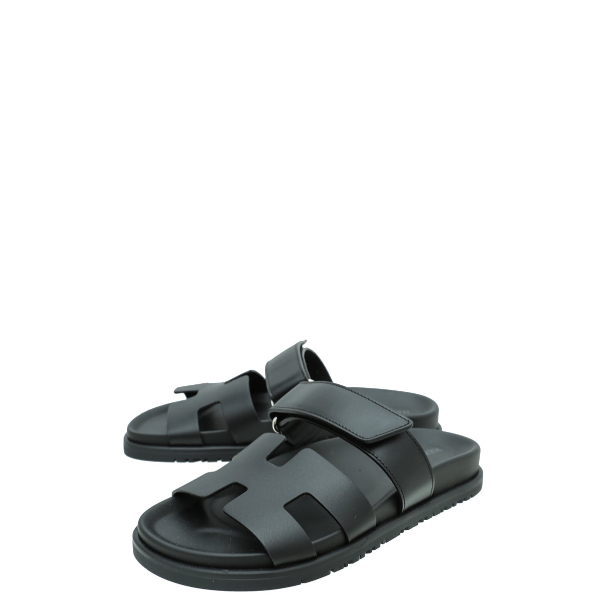 Hermes Noir Chypre Sandal 36.5-Hermes-THE CLOSET