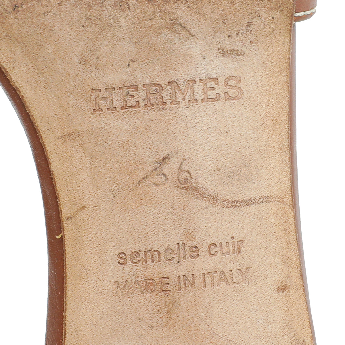 Hermes Gold Oasis Sandal 36