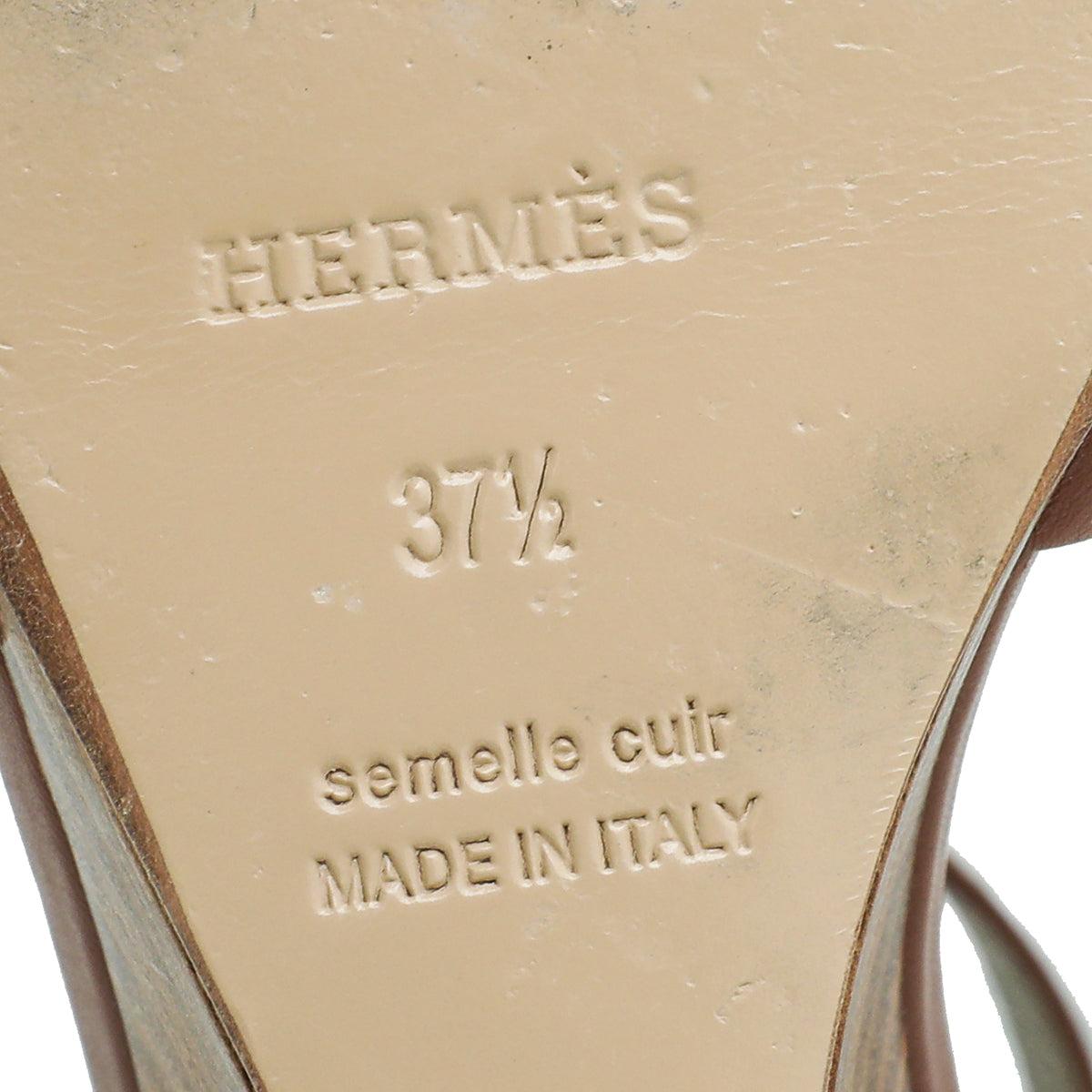 Hermes Gold Legend Sandal 37.5