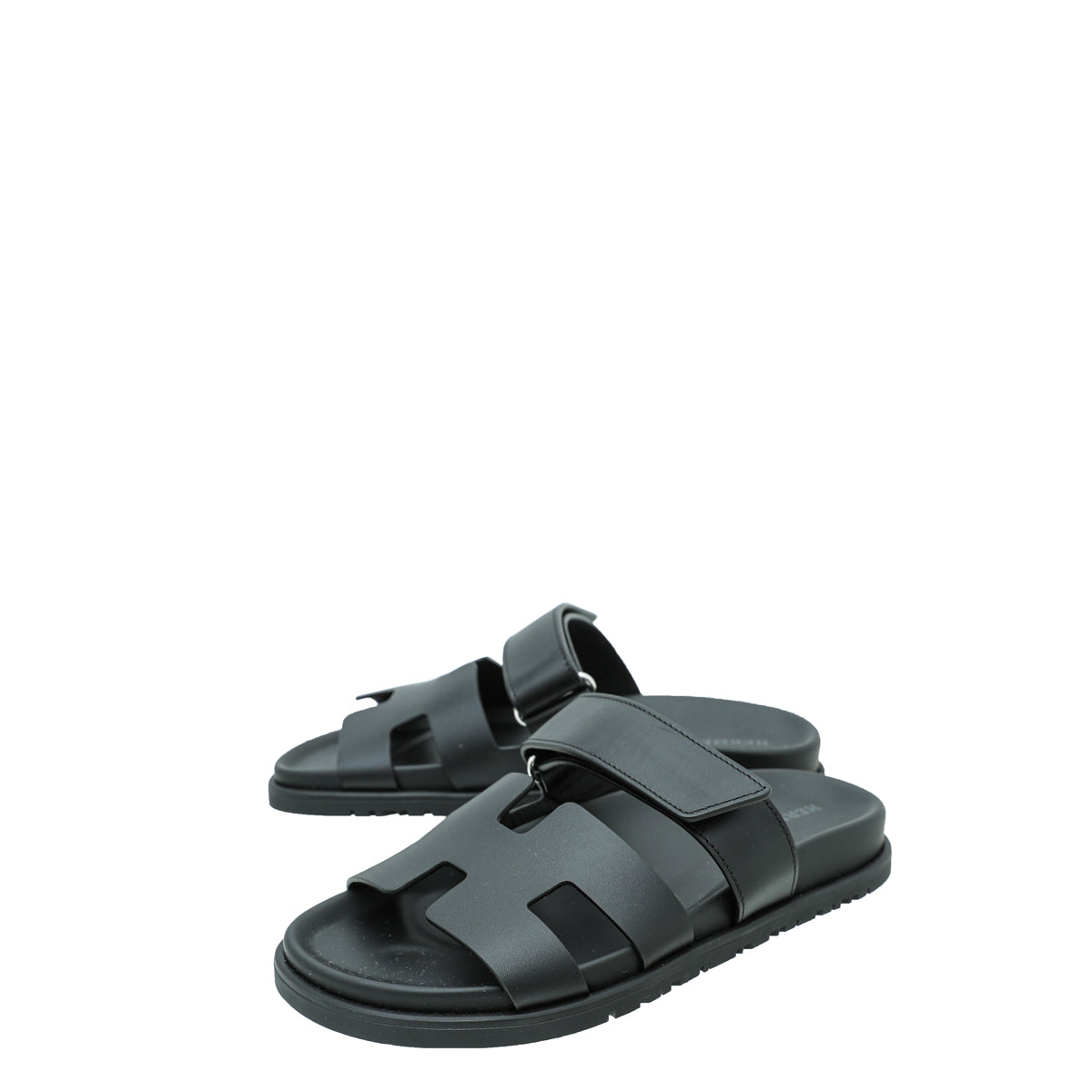 Hermes Noir Chypre Sandals 36-Hermes-THE CLOSET